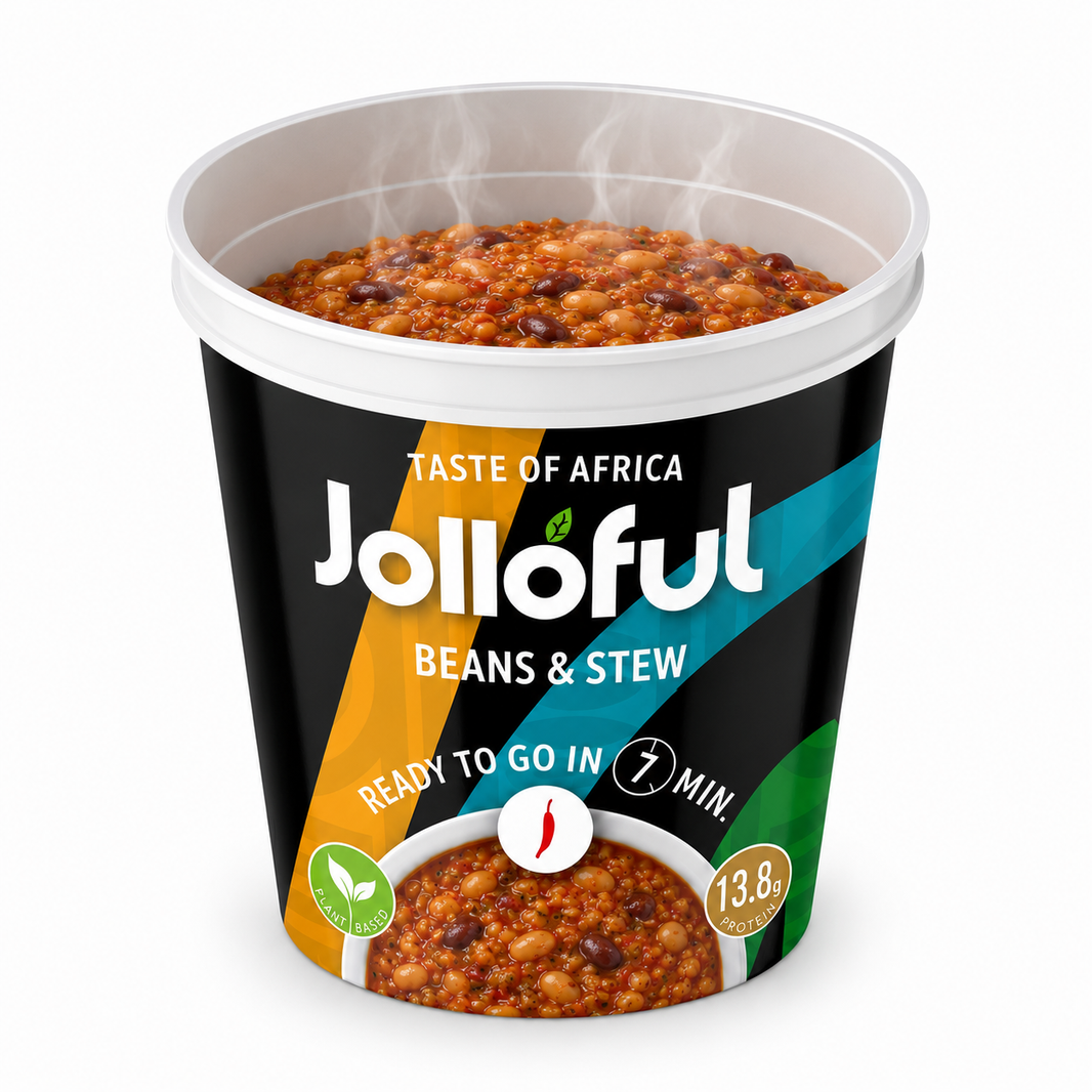 Jolloful beans and stew meal